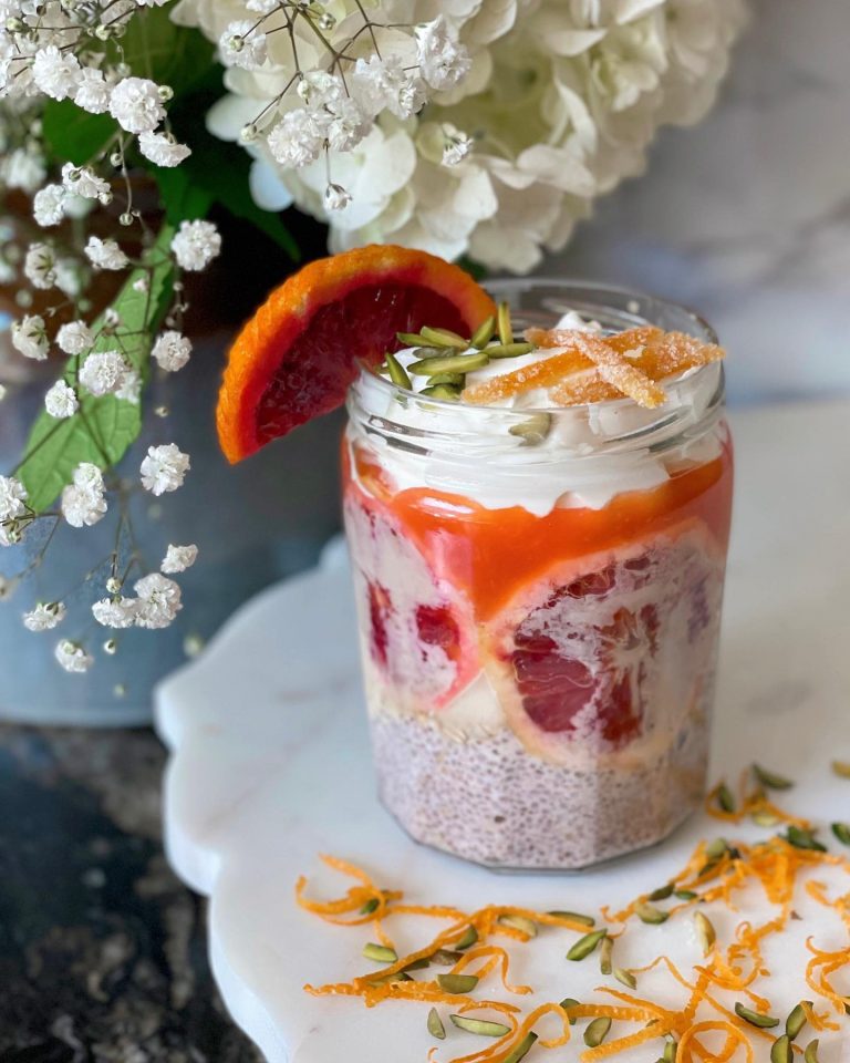 Blood Orange Overnight Oats