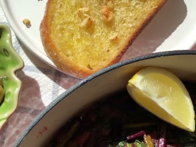 sautéed beet greens