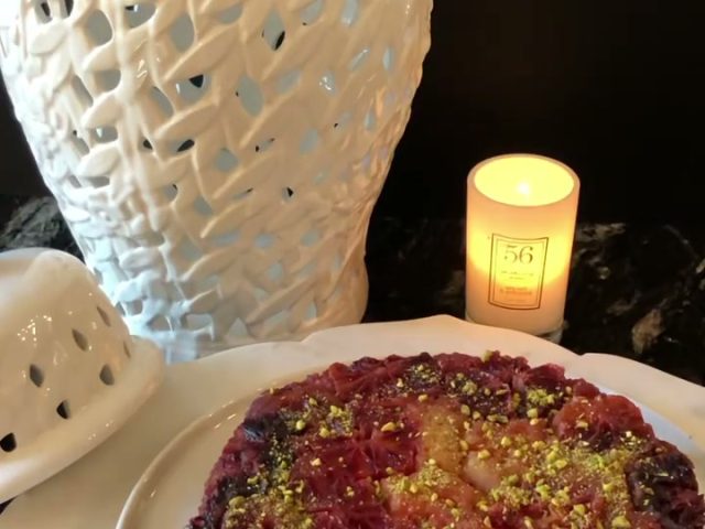 Upside down blood orange cake