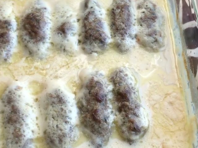 kafta with tahini sauce ~ كفتة بطحينه