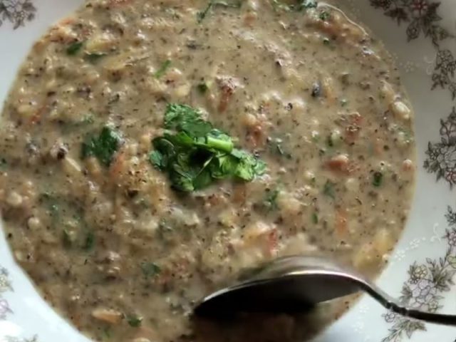 Mushroom Orzo Soup