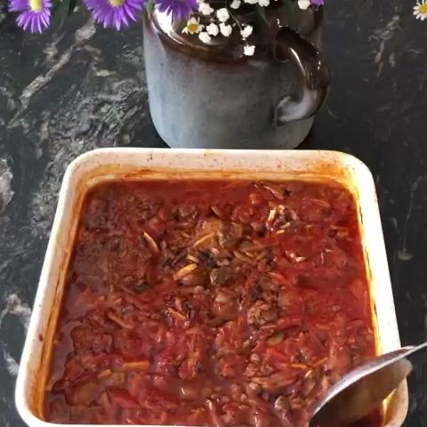 Palestinian Moussaka ~ مسقعة باذنجان