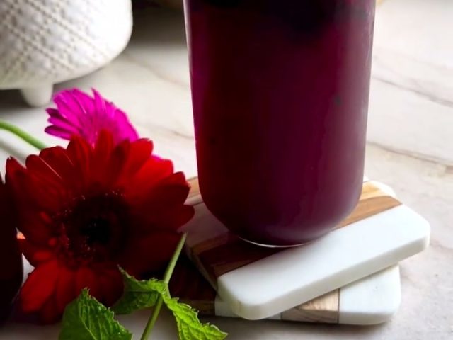 blackberry mint thyme ( mojito mocktail )