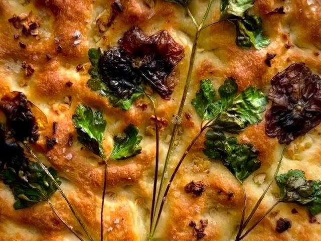 Still life Garlic Focaccia