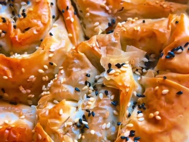 Feta spinach spirals