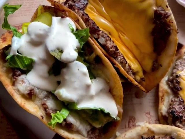 Smash Burger Tacos