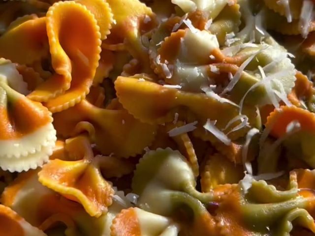 Roasted Creamy Butternut squash pasta