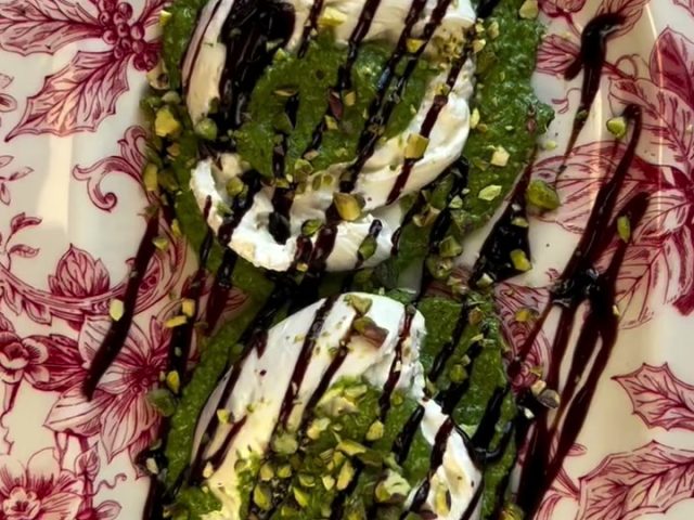 Pistachio Pesto with Burrata