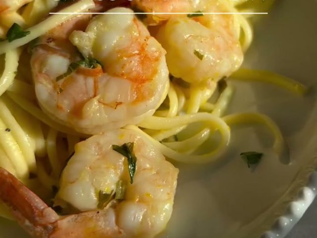 Citrus shrimp pasta