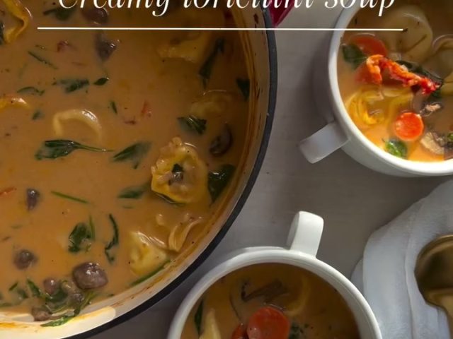 Creamy Tortellini soup