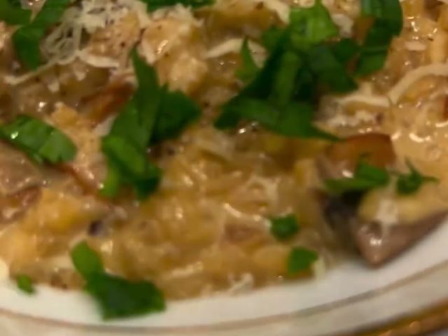 Wild mushroom risotto