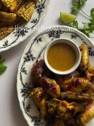 Honey mustard chicken wings