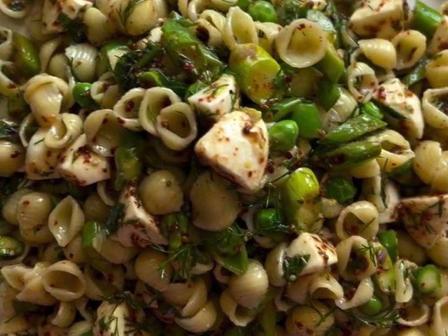 Spring pasta salad