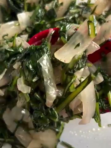 Sautéed dandelion/ hendbeh/ هندبة