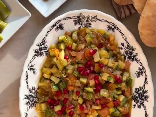 Sautéed Koosa with Tomatoes