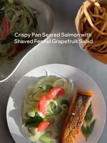Crispy pan seared salmon