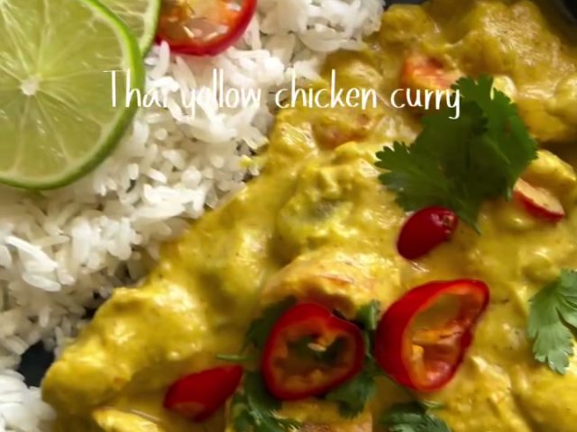 Thai yellow chicken curry