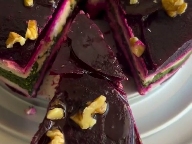Beet and Goat Cheese Terrine