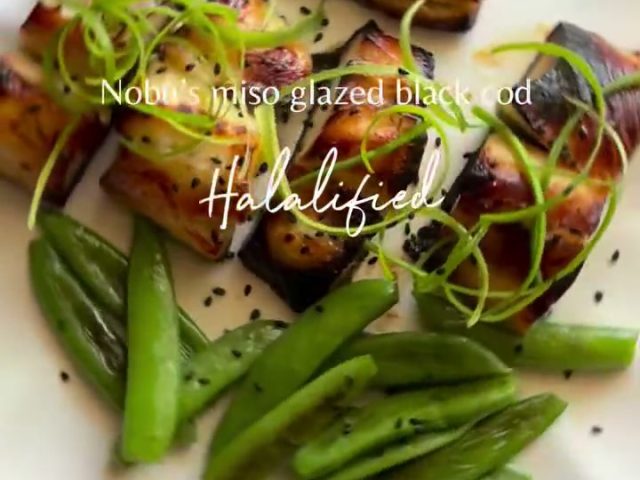 Miso glazed black cod