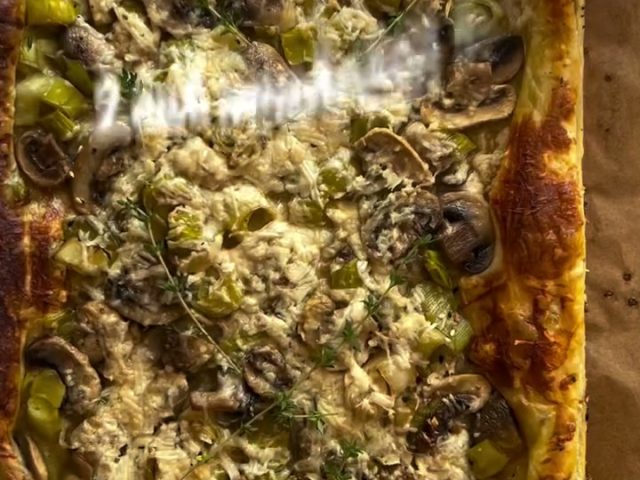 Leek and Mushroom Tart