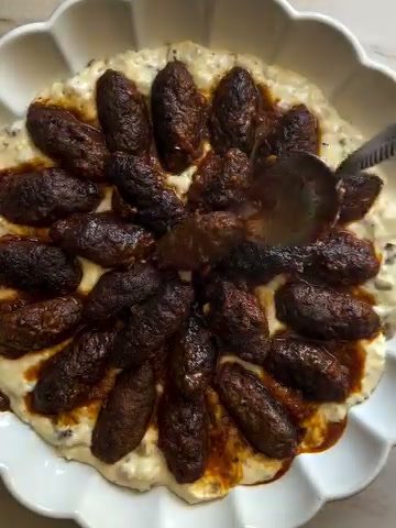 Kofta with Creamy Eggplant