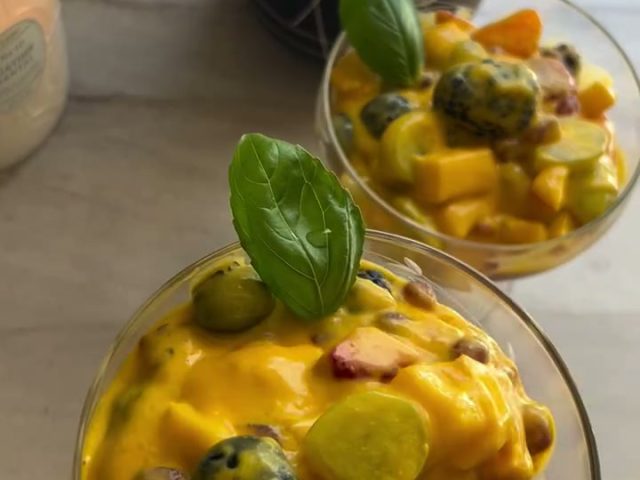 Fruit Salad with Ashta