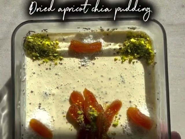 Dried Apricot Chia Pudding