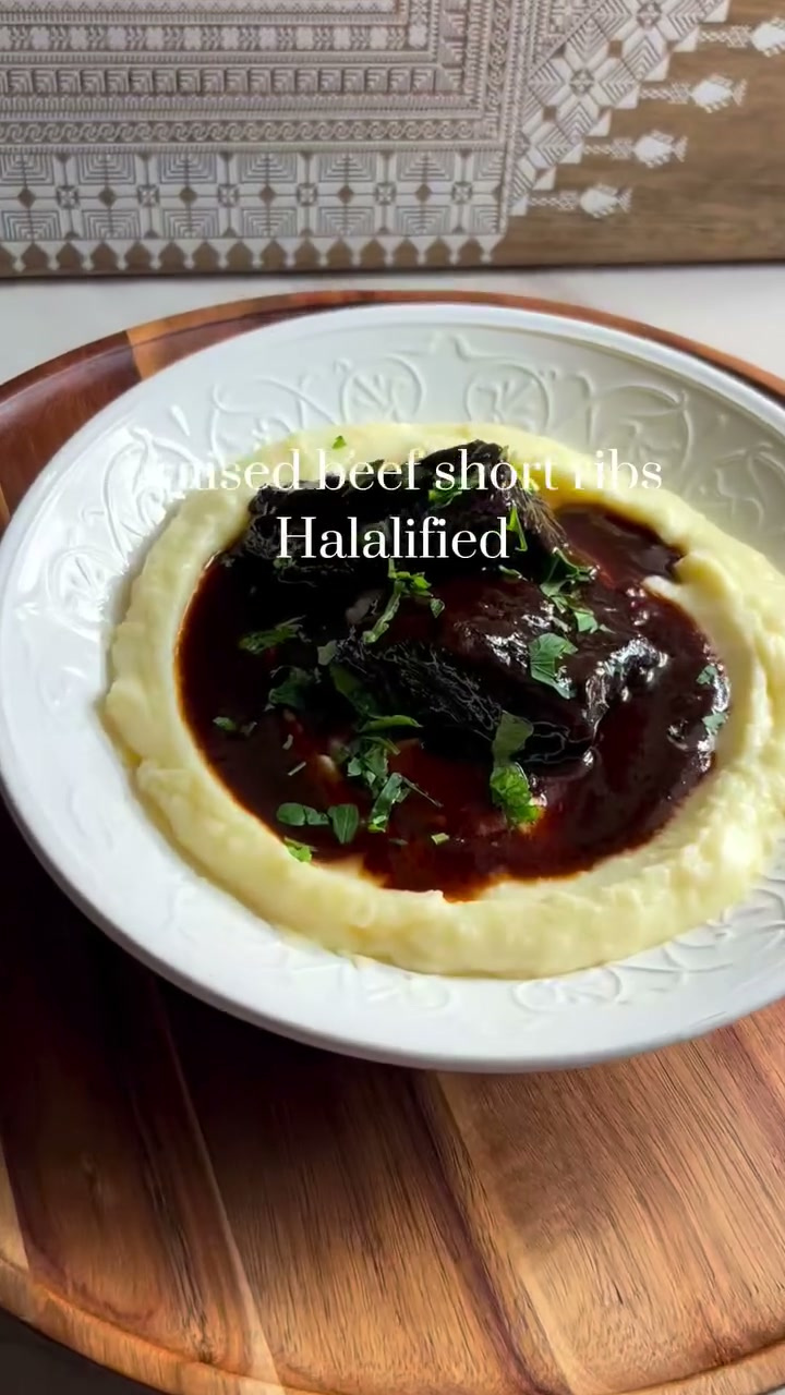 Braised Short Beef Ribs (Halalified)