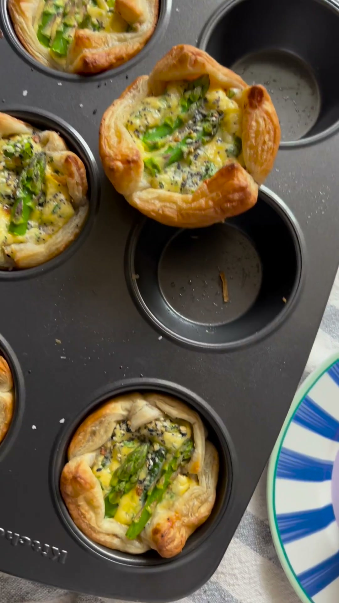 Cheesy Asparagus Egg Tart