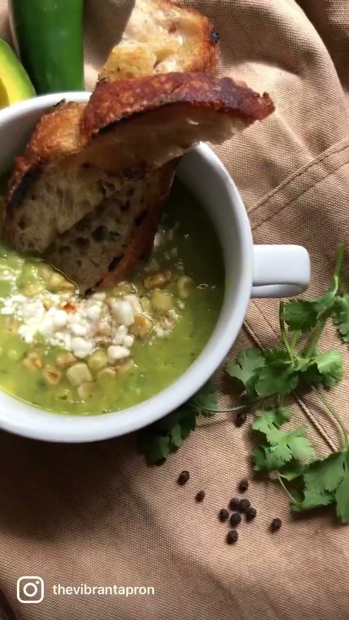 Corn Avocado Soup