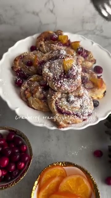 Cranberry Orange Cheese Knots
