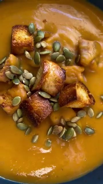 Creamy Sweet Potato Carrot Acorn Squash Soup