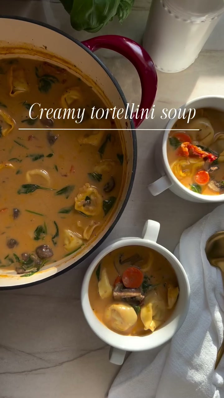 Creamy Tortellini Soup