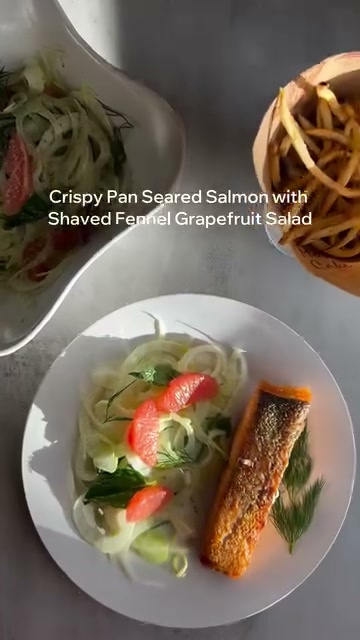Crispy Pan Seared Salmon