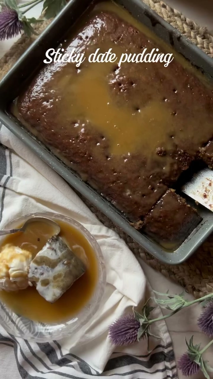 Date Pudding with Butterscotch Sauce