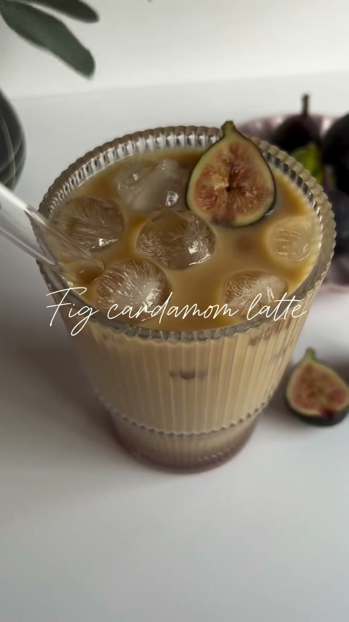 Fig Cardamom Latte