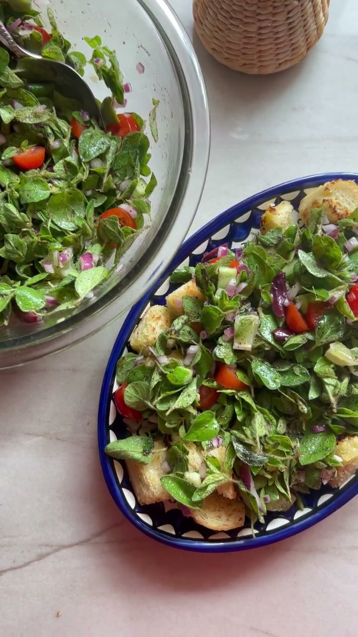 Fresh Za’atar Garden Salad