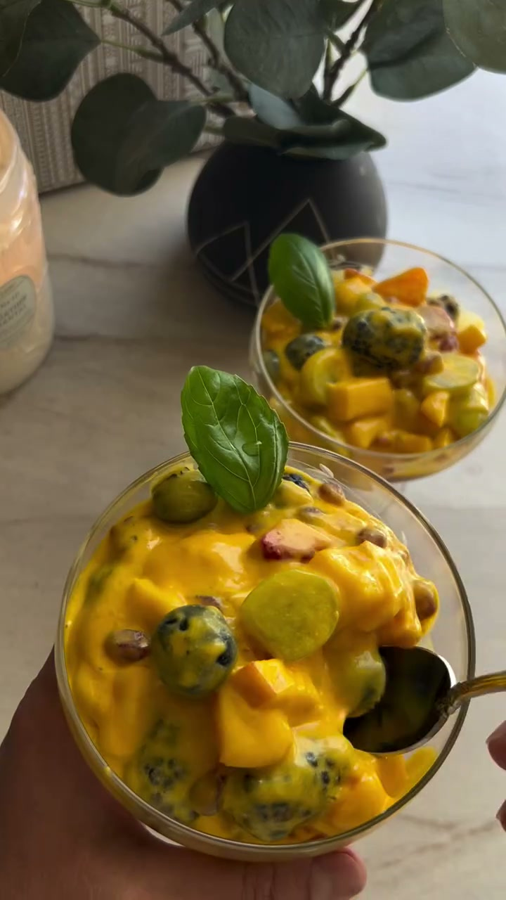 Fruit Salad with Ashta