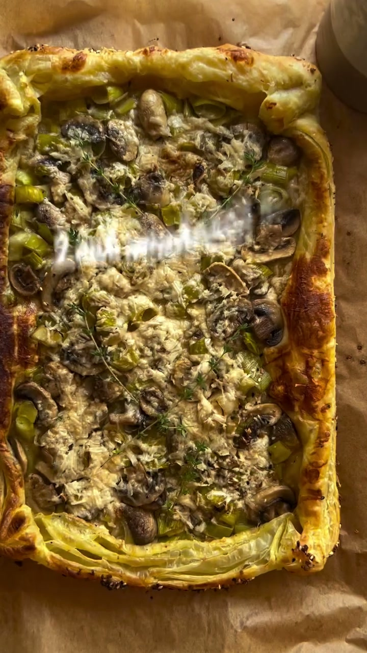 Leek and Mushroom Tart