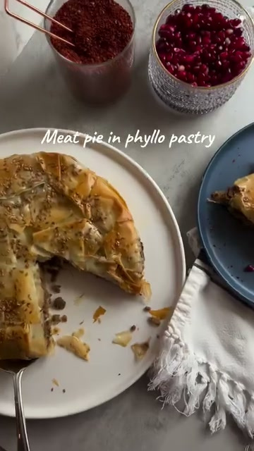 Meat Pie in Phyllo Pastry