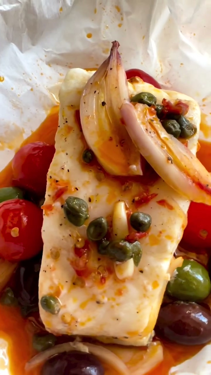 Mediterranean Fish in Parchment Parcels