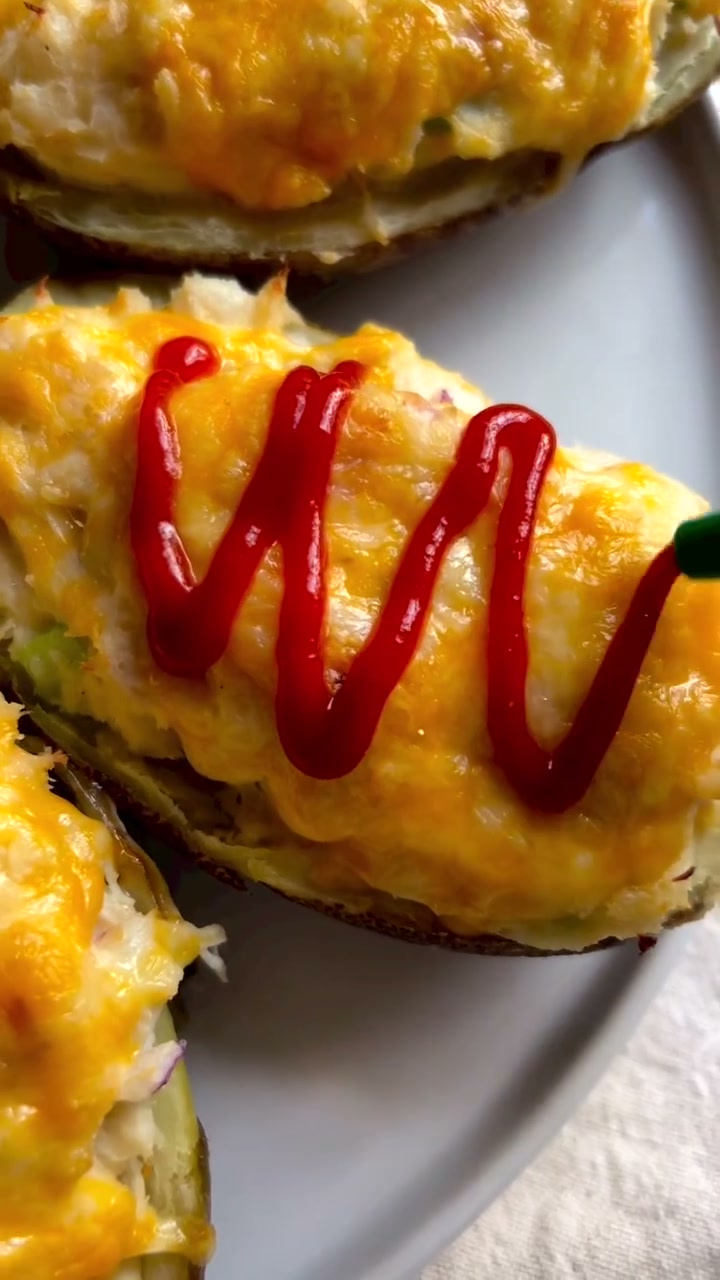 Oven Baked Cheesy Stuffed Potatoes