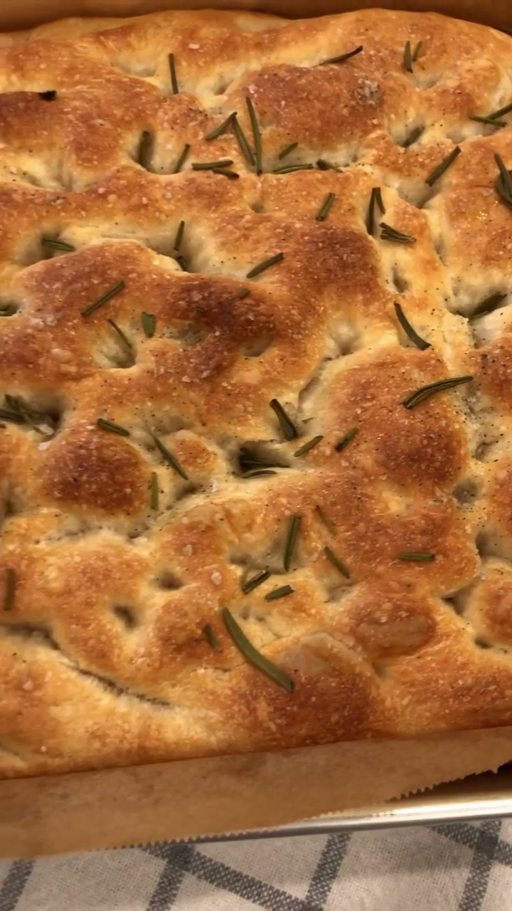 Overnight Fridge Rosemary Focaccia