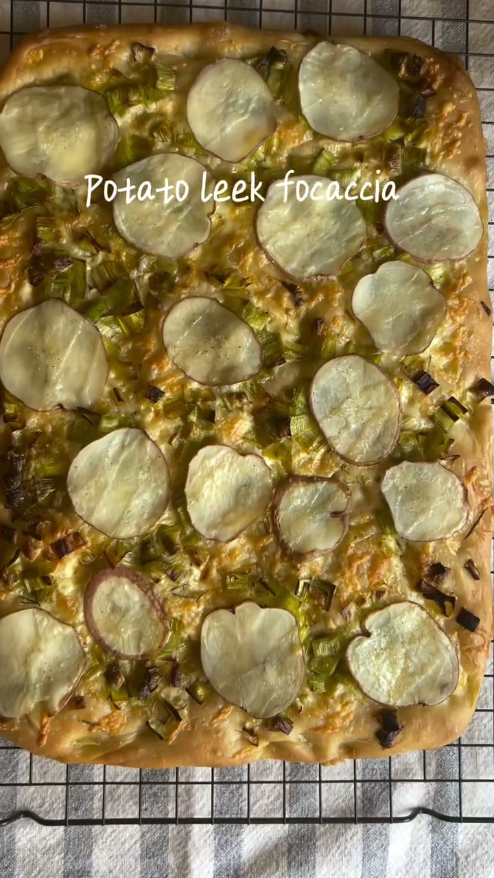 Potato Leek Focaccia