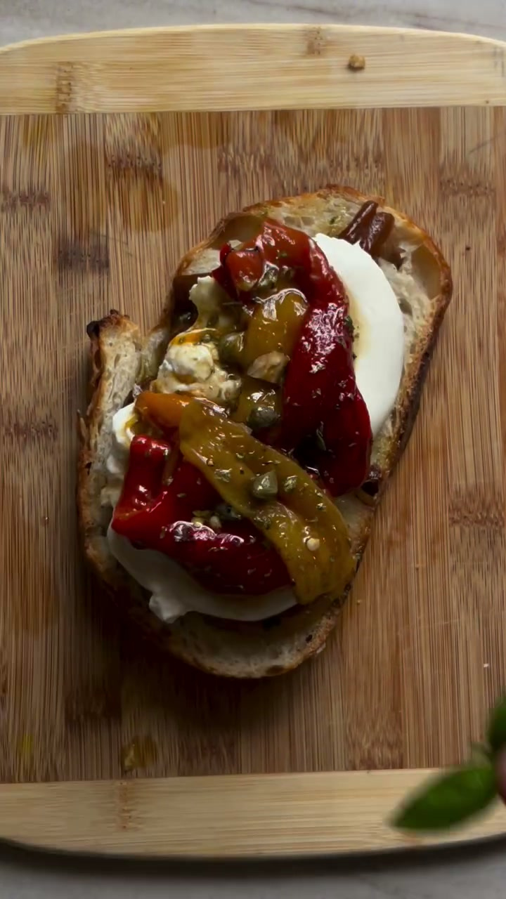 Roasted Marinated Pepper Sandwich
