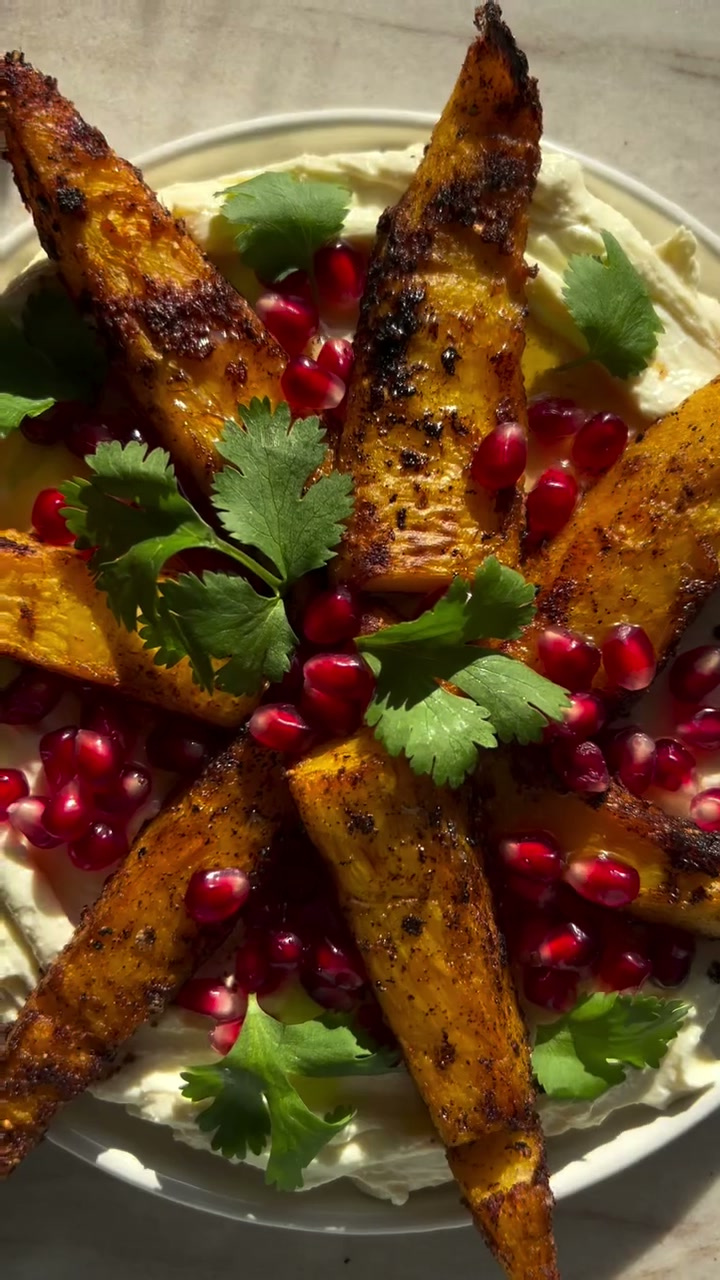 Roasted Pumpkin with Whipped Cheese Spread