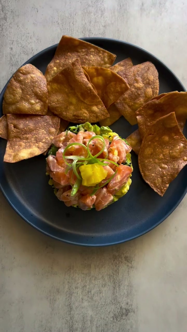 Salmon Pineapple Tartar