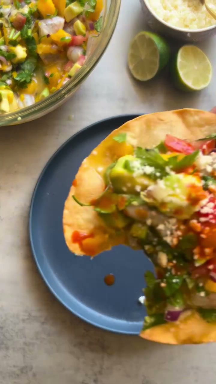 Shrimp Ceviche Tostada