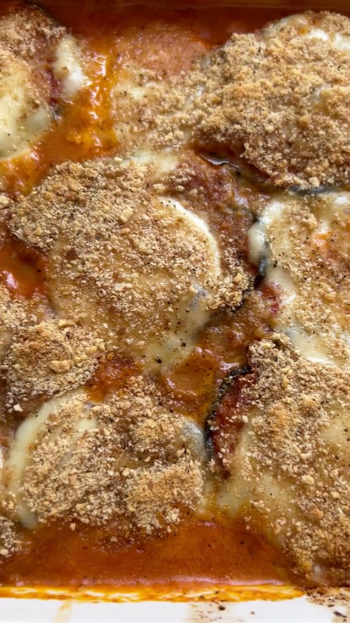 Skinnier Eggplant Parmigiana