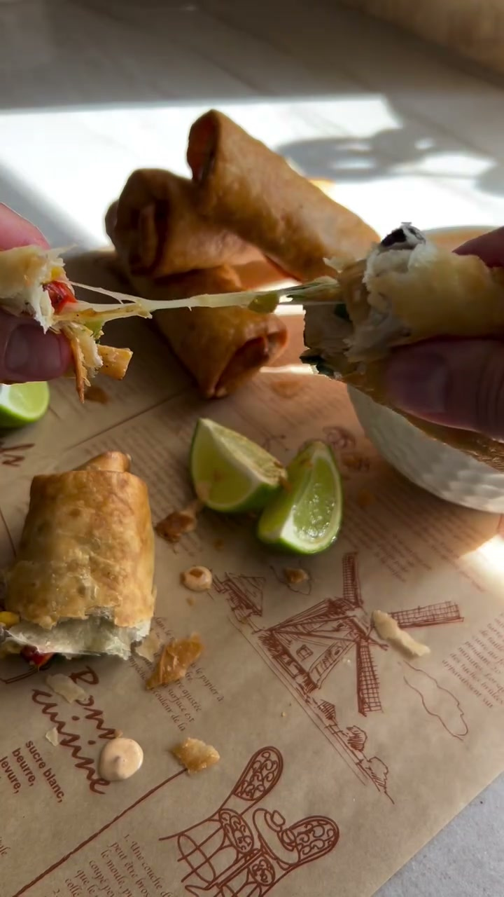 Southwestern Egg Rolls with Creamy Honey Chipotle Sauce